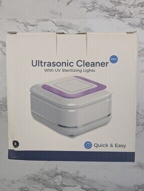 QuietLab Ultrasonic Cleaner & UV Sterilizer Jewelry Denture Retainer Cleaner
